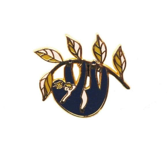 NWT Archer and Olive Momma Sloth Enamel Pin - Picture 1 of 4